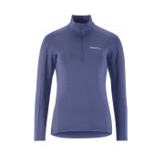 Craft Core Gain Midlayer W – Bluză strat intermediar cu fermoar scurt - Albastru (388000)