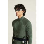Craft ADV Subz Wool LS Tee 3 – Bluză de alergare cu merinos și fermoar scurt - Verde