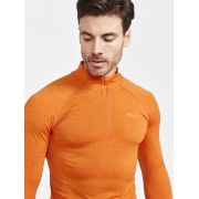 Craft Core Dry Active Comfort HZ – Bluză strat de bază cu fermoar scurt - Portocaliu