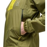 Haglöfs L.I.M Proof Jacket – Geacă impermeabilă ultraușoară - Verde Olive green/Aurora