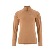 Craft ADV Subz Wool LS Tee 3 W – Bluză de alergare cu merinos și fermoar scurt - Bej