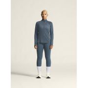 Craft ADV Subz Wool LS Tee 3 W – Bluză de alergare cu merinos și fermoar scurt - Albastru