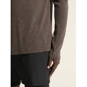 Craft ADV Subz Wool LS Tee 3 – Bluză de alergare cu merinos și fermoar scurt - Maro