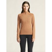 Craft ADV Subz Wool LS Tee 3 W – Bluză de alergare cu merinos și fermoar scurt - Bej