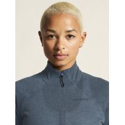 Craft ADV Subz Wool LS Tee 3 W – Bluză de alergare cu merinos și fermoar scurt - Albastru