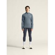 Craft ADV Subz Wool LS Tee 3 – Bluză de alergare cu merinos și fermoar scurt - Albastru