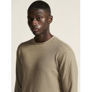 Craft Layers Wool Waffle Rn – Bluză din lână cu textură waffle - Bej