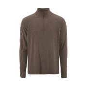 Craft ADV Subz Wool LS Tee 3 – Bluză de alergare cu merinos și fermoar scurt - Maro