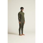 Craft ADV Wool Merino HZ – Bluză strat de bază cu merinos și fermoar scurt - Verde