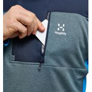 Haglöfs ROC Flash Mid Halfzip – Bluză tehnică de cățărare cu fermoar scurt - Albastru Tarn Blue/Steel Blue