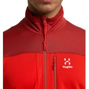 Haglöfs ROC Spitz Mid Jacket – Geacă strat intermediar tehnic - Roșu Zenith Red/Corrosion