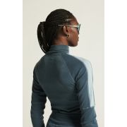 Craft ADV Wool Merino HZ W – Bluză strat de bază cu merinos și fermoar scurt - Albastru