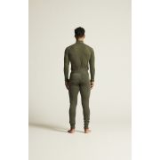 Craft ADV Wool Merino HZ – Bluză strat de bază cu merinos și fermoar scurt - Verde