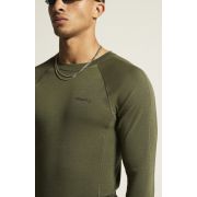 Craft ADV Wool Merino Rn LS – Bluză strat de bază cu lână merinos - Verde