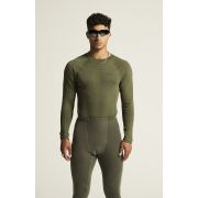 Craft ADV Wool Merino Rn LS – Bluză strat de bază cu lână merinos - Verde