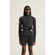 Craft ADV Subz Wool LS Tee 3 W – Bluză de alergare cu merinos și fermoar scurt - Negru