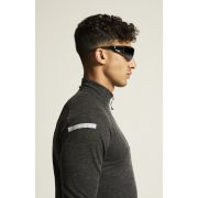Craft ADV Subz Wool LS Tee 3 – Bluză de alergare cu merinos și fermoar scurt - Negru