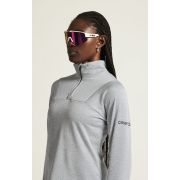 Craft Core Gain Thermal Midlayer W – Bluză fleece termică cu fermoar scurt - Gri