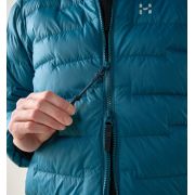 Haglöfs ROC Flash Down Hood W – Geacă tehnică din puf cu glugă - Albastru Deep Teal