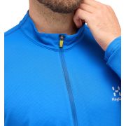 Haglöfs L.I.M Tempo Trail Halfzip – Bluză de alergare trail cu fermoar scurt - Albastru Electric Blue