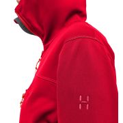 Haglöfs Rosson Mid Hood W – Hanorac strat intermediar - Roșu Bright Red
