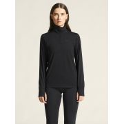 Craft Flow HZ LS W – Bluză caldă cu guler și fermoar scurt - Negru
