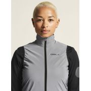 Craft ADV Essence Lumen Wind Vest W – Vestă de ciclism anti-vânt reflectorizantă - Gri