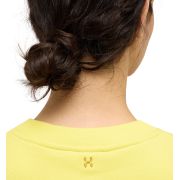 Haglöfs Crewneck W – Bluză din bumbac organic - Galben Pale Yellow