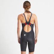 Finis - costum concurs inot dama - HydroX Openback - spate deschis - Negru / gri