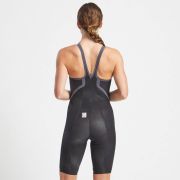 Finis - costum concurs inot dama - HydroX Closedback - spate inchis - Negru / gri