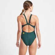 Finis - costum inot intreg dama - Bladeback Solid - antrenament - Verde brad