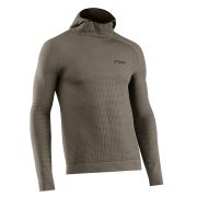 Tricou ciclism Northwave Route Knit lung L/XL cu glugă, verde