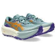 Pantofi alergare trail ASICS Trabuco Max 5 - turcoaz Foggy Teal | Radiant Amethyst | amortizare maximă