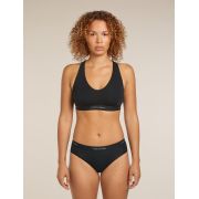 Bustieră Merino Icebreaker 125 Sprite Racerback - negru Black