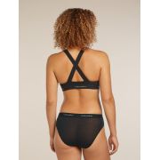 Bustieră Merino Icebreaker 125 Sprite Racerback - negru Black