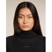 Bluza de corp Merino Icebreaker 300 MerinoFine Polar Roll Neck - negru Black