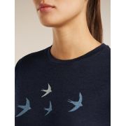 Tricou Merino Icebreaker 150 Tech Lite - bleumarin Midnight Navy