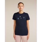 Tricou Merino Icebreaker 150 Tech Lite - bleumarin Midnight Navy