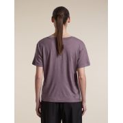 Tricou Merino Icebreaker 150 Tech Lite V Neck - gri Grey Plum