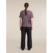 Tricou Merino Icebreaker 150 Tech Lite V Neck - gri Grey Plum