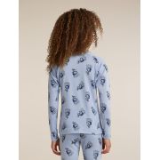 Bluza de corp Merino Icebreaker 200 Oasis Bear Tour - albastru Zinc/Aop