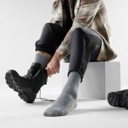 Șosete Merino hiking Smartwool Mountaineer Classic - albastru Alpine Blue | Crew | Full Cushion