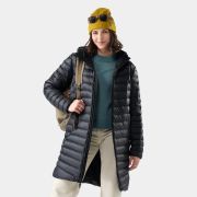 Geacă parka Smartwool Winterloft Hooded - negru | puf + Merino, mărime M