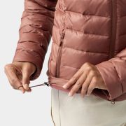Geacă cu glugă Smartwool Winterloft Hooded - maro Mocha | puf & Merino, mărime M