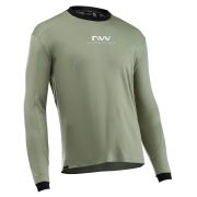 Tricou ciclism Northwave Sharp lung XL verde/alb