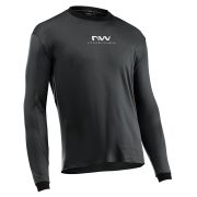Tricou ciclism Northwave Sharp lung L negru/alb