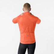 Jachetă ciclism iarnă Castelli Salto 2 - roșu portocaliu | windproof