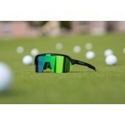 Ochelari de soare electro fotocromatici React Swiss OPTRAY NEON - lentila verde si rama neagra - produs DEMO