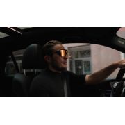 Ochelari de soare electro fotocromatici React Swiss OPTRAY RUBY - lentila portocalie si rama neagra - produs DEMO