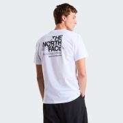 Tricou The North Face Mountain Sketch Regular Graphic pentru bărbați - alb White | bumbac și poliester